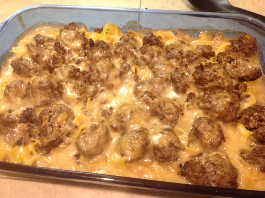 Swedish Meatball Pasta Bake - Easy Tried Recipes