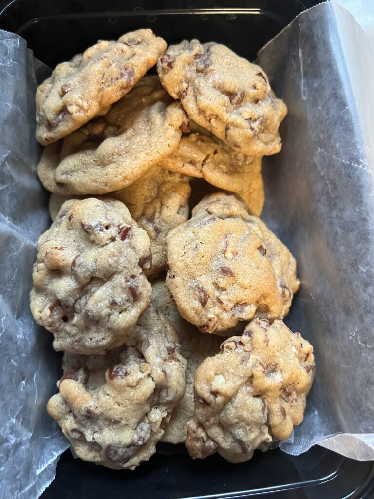 pecan and chocolate chip cookies