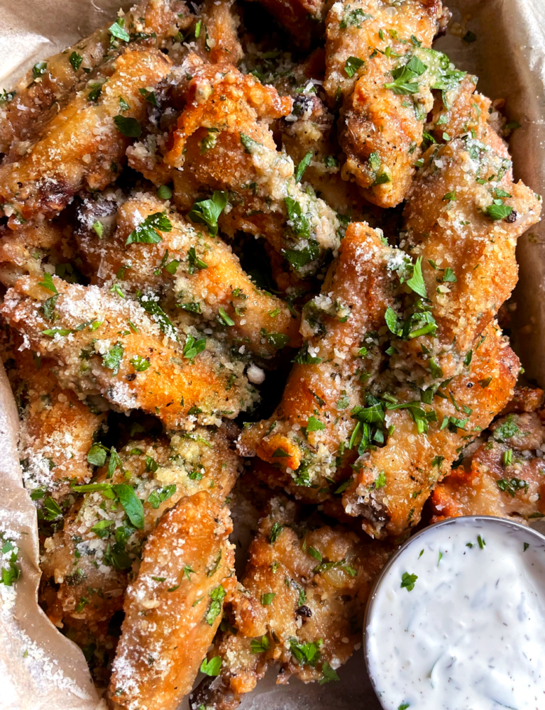 Garlic parmesan wings